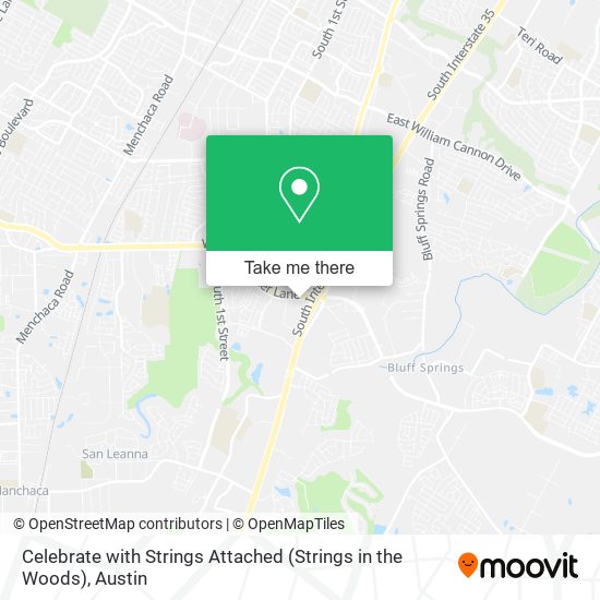 Celebrate with Strings Attached (Strings in the Woods) map