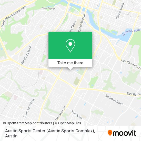 Mapa de Austin Sports Center (Austin Sports Complex)
