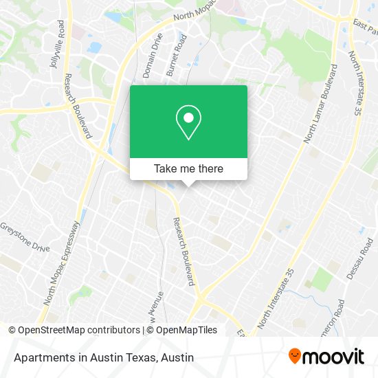 Mapa de Apartments in Austin Texas