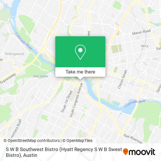 Mapa de S W B Southwest Bistro (Hyatt Regency S W B Swest Bistro)
