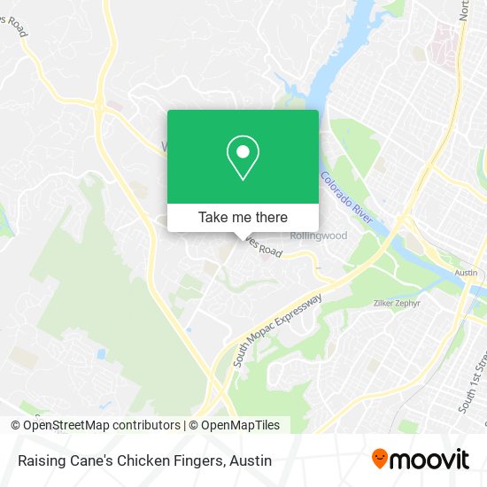 Raising Cane's Chicken Fingers map