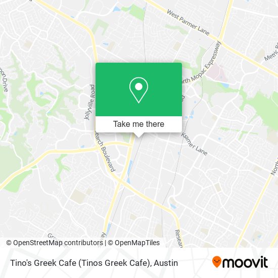 Tino's Greek Cafe (Tinos Greek Cafe) map
