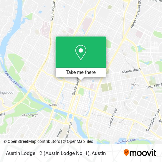 Austin Lodge 12 (Austin Lodge No. 1) map