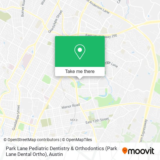 Park Lane Pediatric Dentistry & Orthodontics (Park Lane Dental Ortho) map