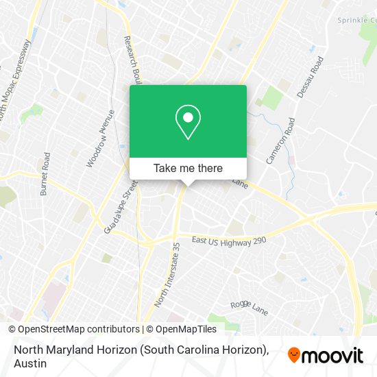 Mapa de North Maryland Horizon (South Carolina Horizon)