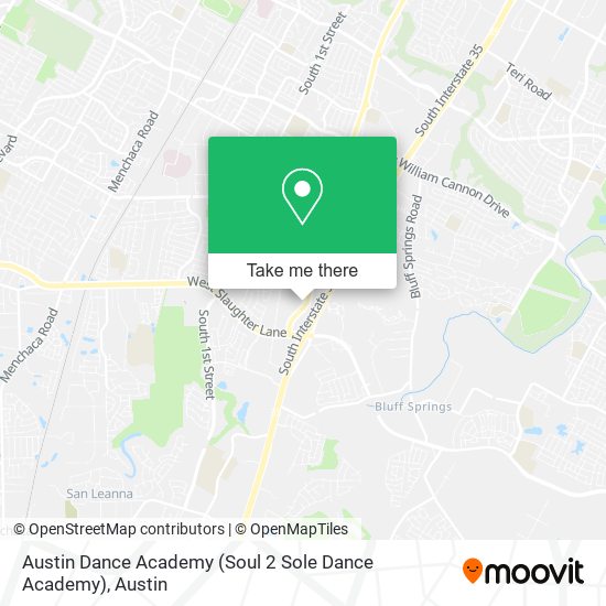 Mapa de Austin Dance Academy (Soul 2 Sole Dance Academy)