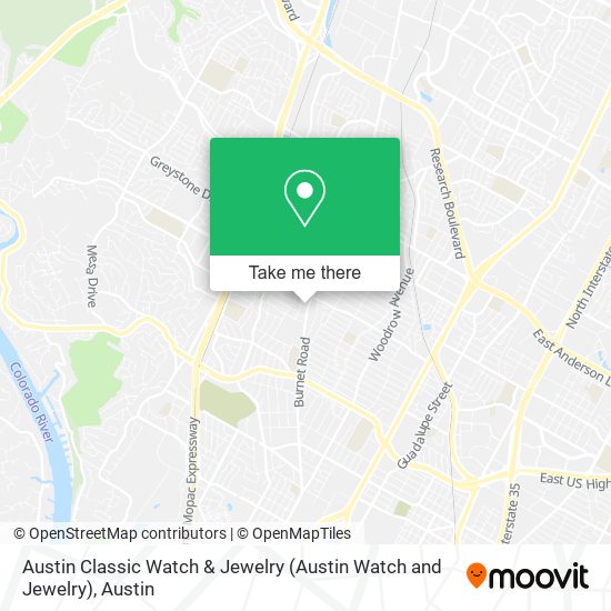 Mapa de Austin Classic Watch & Jewelry