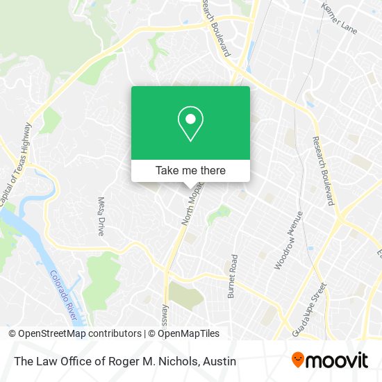 The Law Office of Roger M. Nichols map