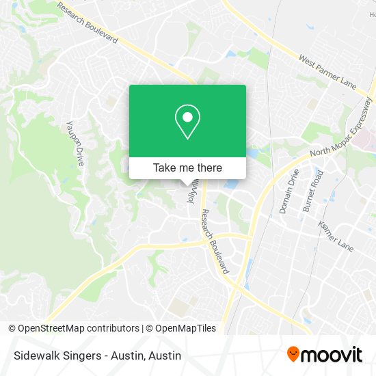 Sidewalk Singers - Austin map