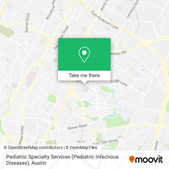 Mapa de Pediatric Specialty Services (Pediatric Infectious Diseases)