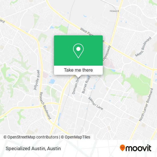 Specialized Austin map