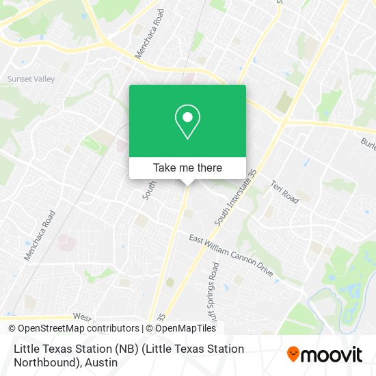 Mapa de Little Texas Station (NB) (Little Texas Station Northbound)