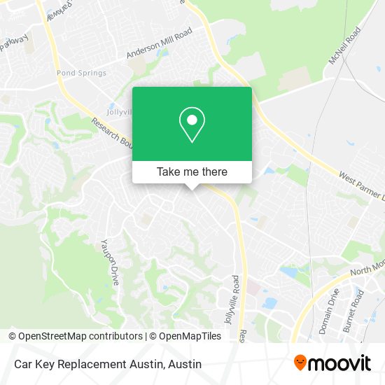 Mapa de Car Key Replacement Austin