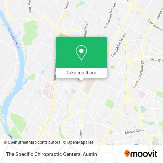 The Specific Chiropractic Centers map