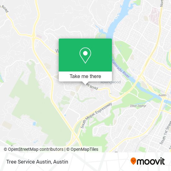 Tree Service Austin map