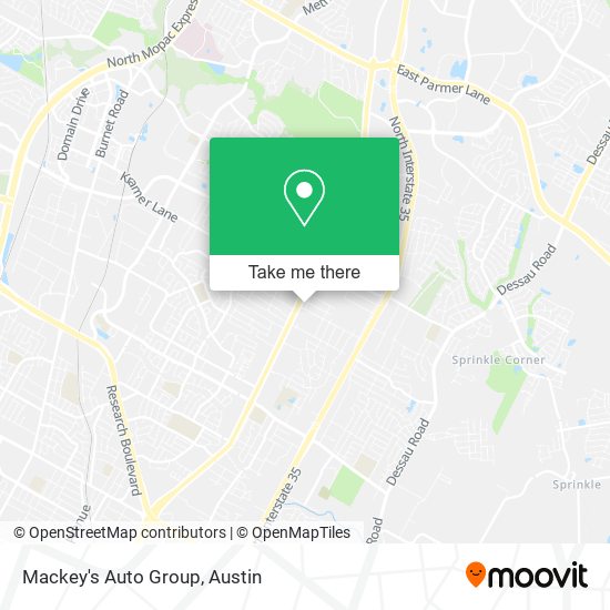 Mackey's Auto Group map