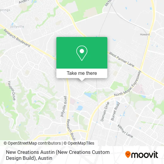 New Creations Austin (New Creations Custom Design Build) map