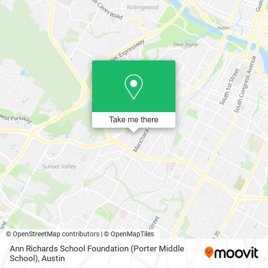 Mapa de Ann Richards School Foundation (Porter Middle School)