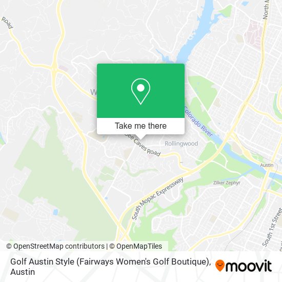 Mapa de Golf Austin Style (Fairways Women's Golf Boutique)