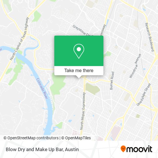 Blow Dry and Make Up Bar map