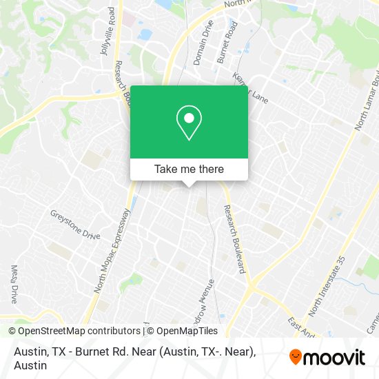 Mapa de Austin, TX - Burnet Rd. Near (Austin, TX-. Near)