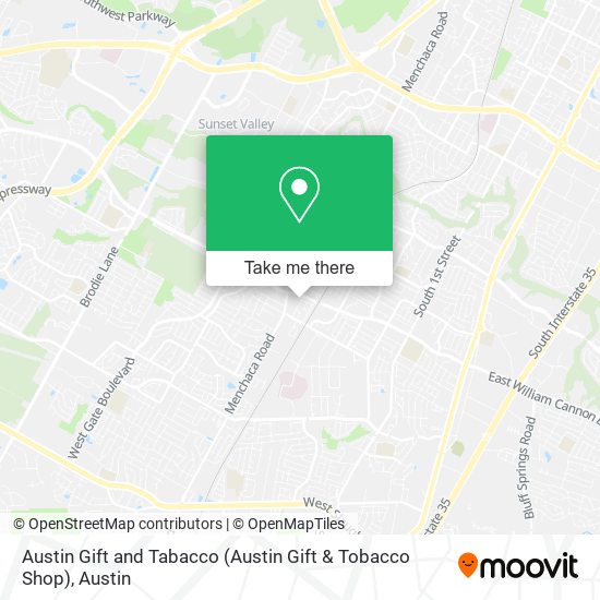 Mapa de Austin Gift and Tabacco (Austin Gift & Tobacco Shop)