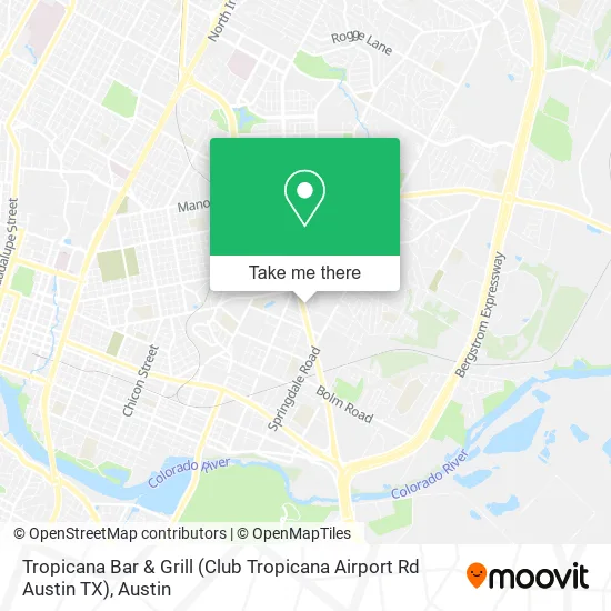 Tropicana Bar & Grill (Club Tropicana Airport Rd Austin TX) map