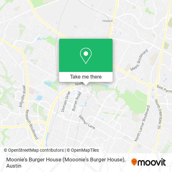 Moonie's Burger House map