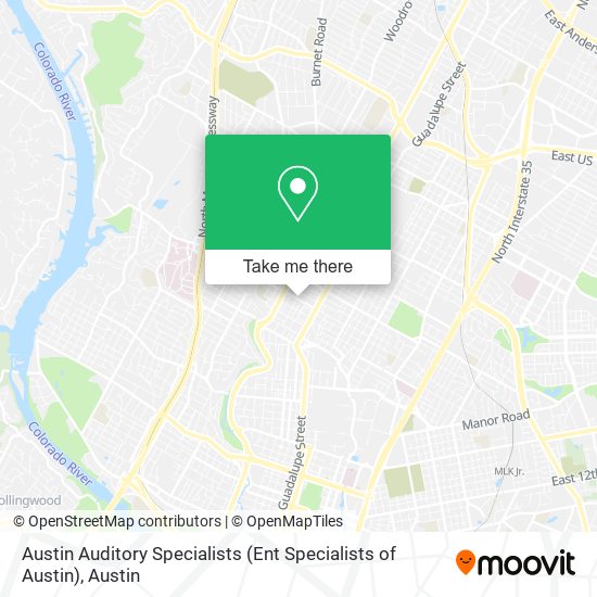 Mapa de Austin Auditory Specialists (Ent Specialists of Austin)