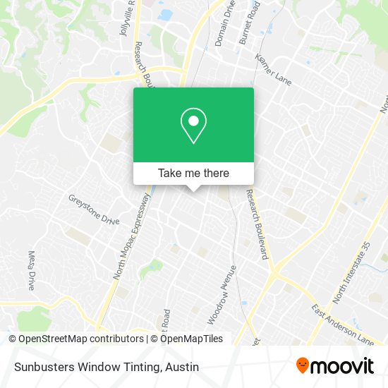 Sunbusters Window Tinting map