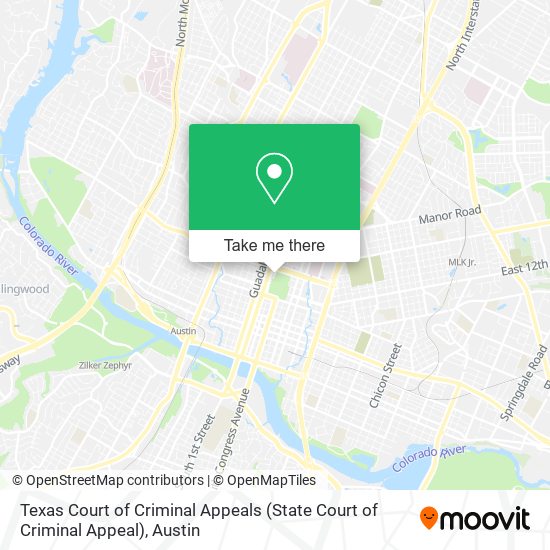 Texas Court of Criminal Appeals (State Court of Criminal Appeal) map