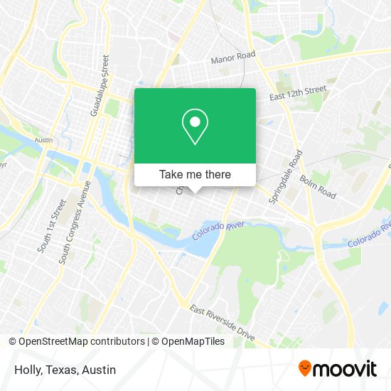 Holly, Texas map