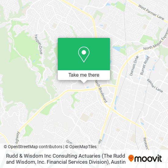 Rudd & Wisdom Inc Consulting Actuaries (The Rudd and Wisdom, Inc. Financial Services Division) map