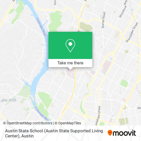 Austin State School (Austin State Supported Living Center) map