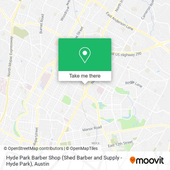 Hyde Park Barber Shop (Shed Barber and Supply - Hyde Park) map