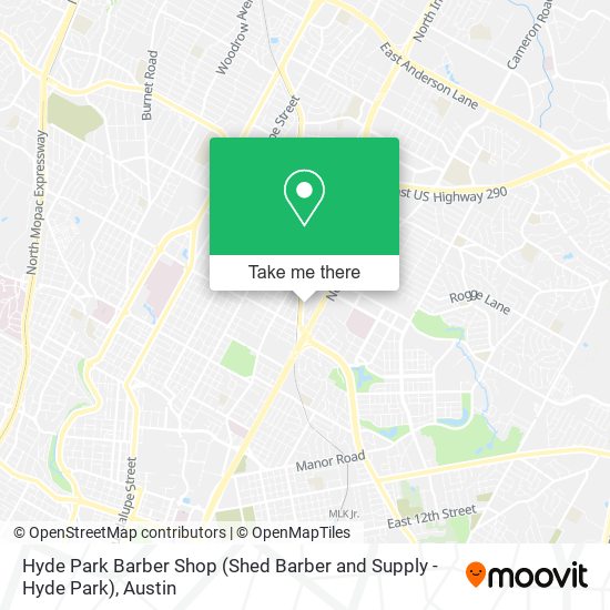 Mapa de Hyde Park Barber Shop (Shed Barber and Supply - Hyde Park)