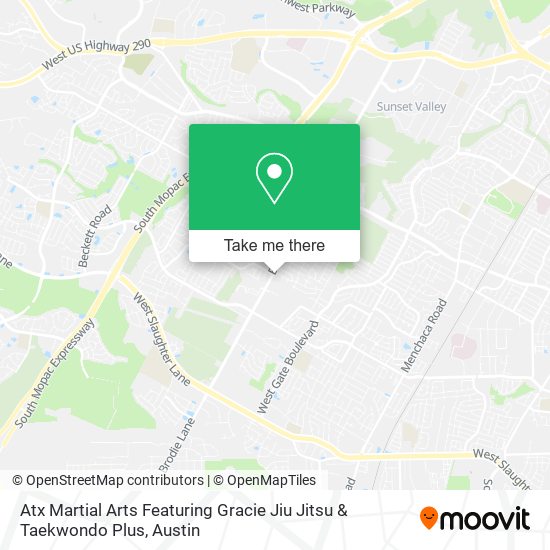Atx Martial Arts Featuring Gracie Jiu Jitsu & Taekwondo Plus map