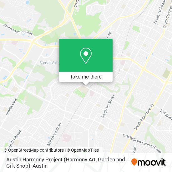 Austin Harmony Project (Harmony Art, Garden and Gift Shop) map