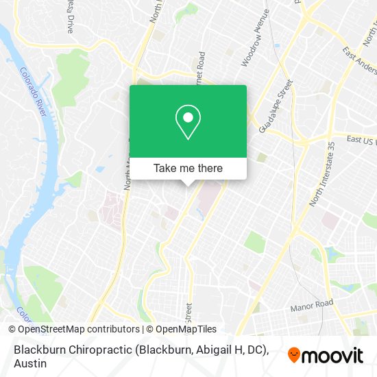 Mapa de Blackburn Chiropractic (Blackburn, Abigail H, DC)