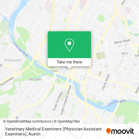 Mapa de Veterinary Medical Examiners (Physician Assistant Examiners)