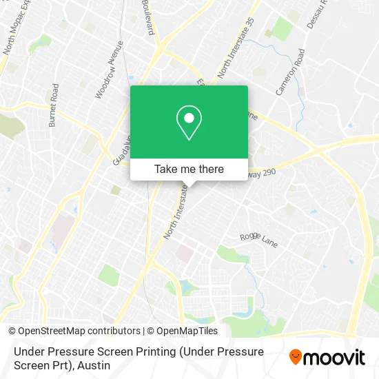 Mapa de Under Pressure Screen Printing
