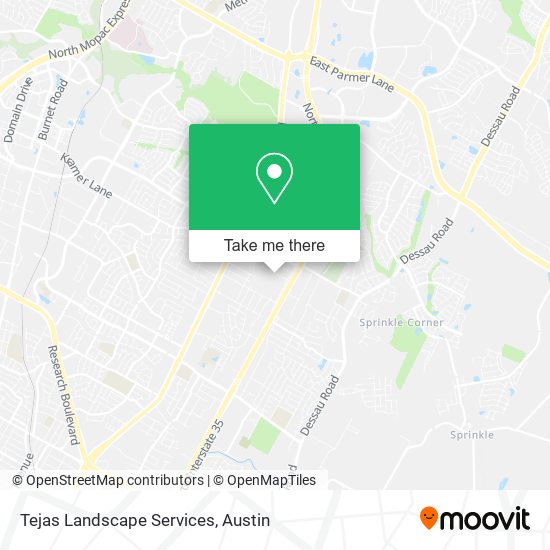 Tejas Landscape Services map