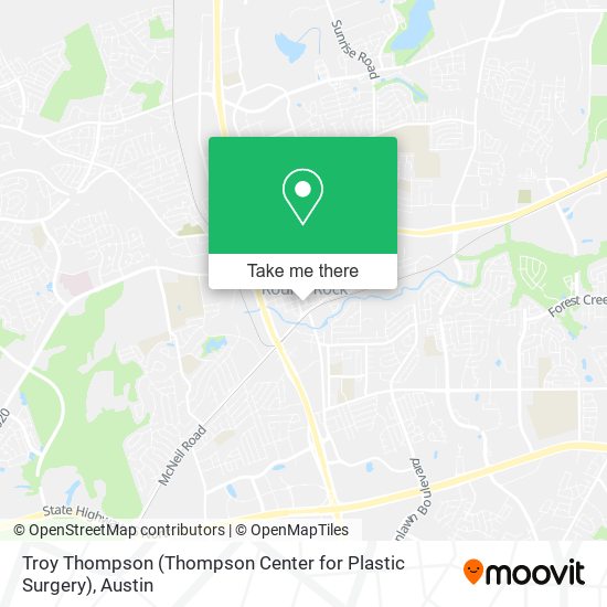 Mapa de Troy Thompson (Thompson Center for Plastic Surgery)
