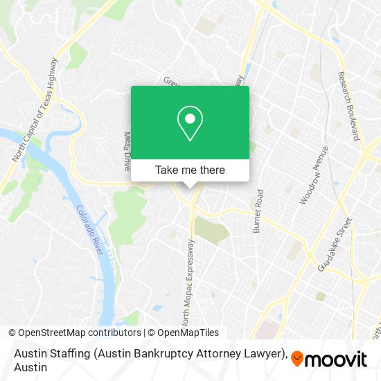 Mapa de Austin Staffing (Austin Bankruptcy Attorney Lawyer)