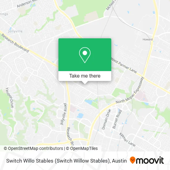Switch Willo Stables (Switch Willow Stables) map