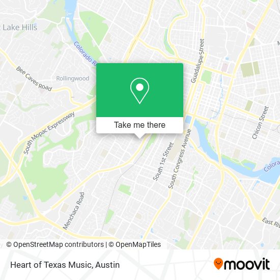 Heart of Texas Music map