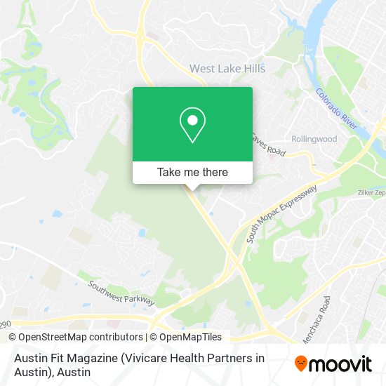 Mapa de Austin Fit Magazine (Vivicare Health Partners in Austin)