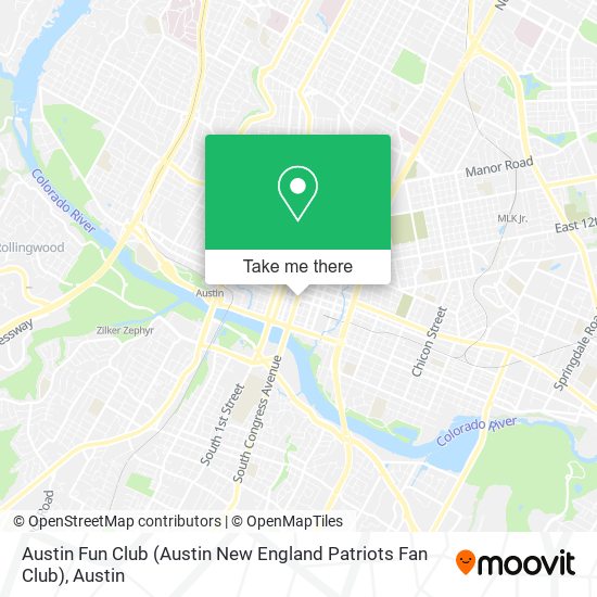 Mapa de Austin Fun Club (Austin New England Patriots Fan Club)