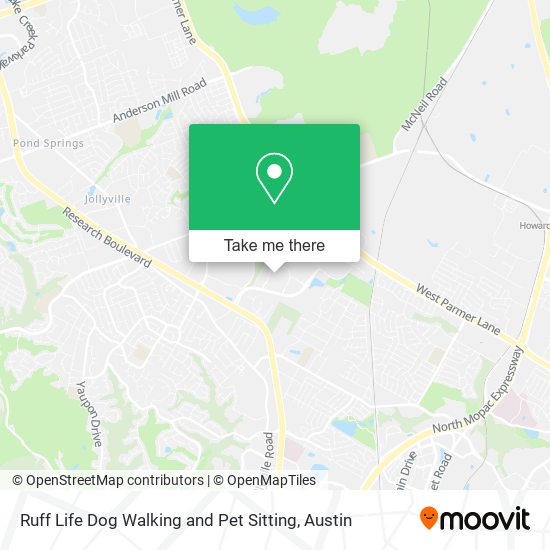 Ruff Life Dog Walking and Pet Sitting map
