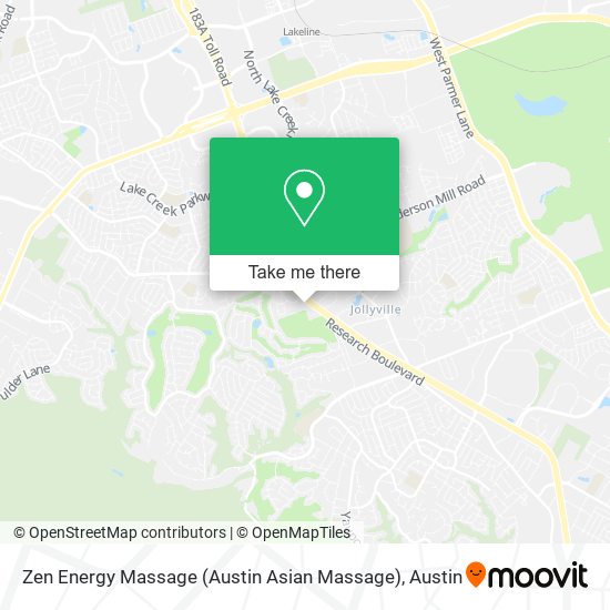 Mapa de Zen Energy Massage (Austin Asian Massage)